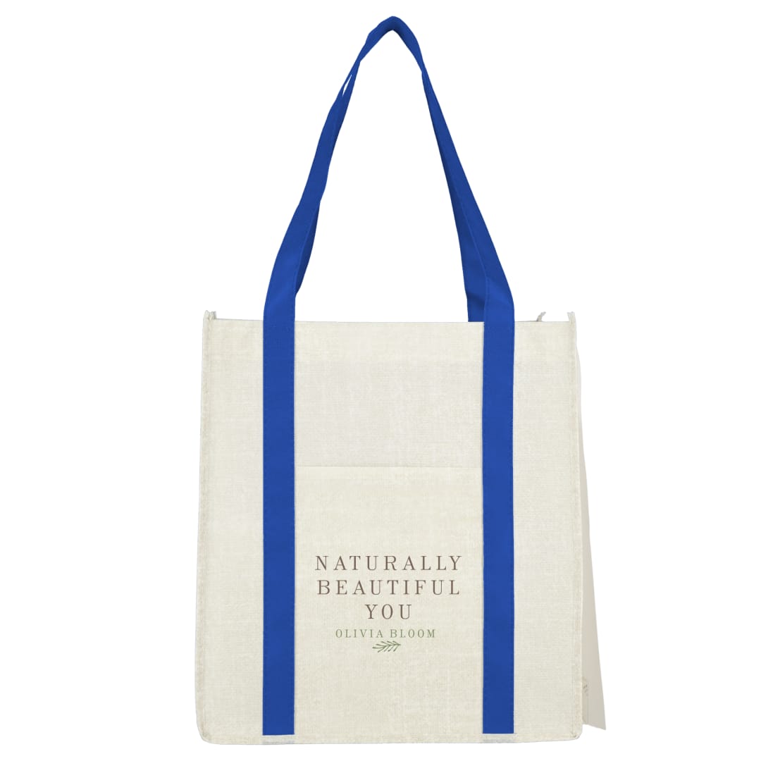 Pluto Recycled Non-Woven Small Grocery Tote - SM-5212 Blue