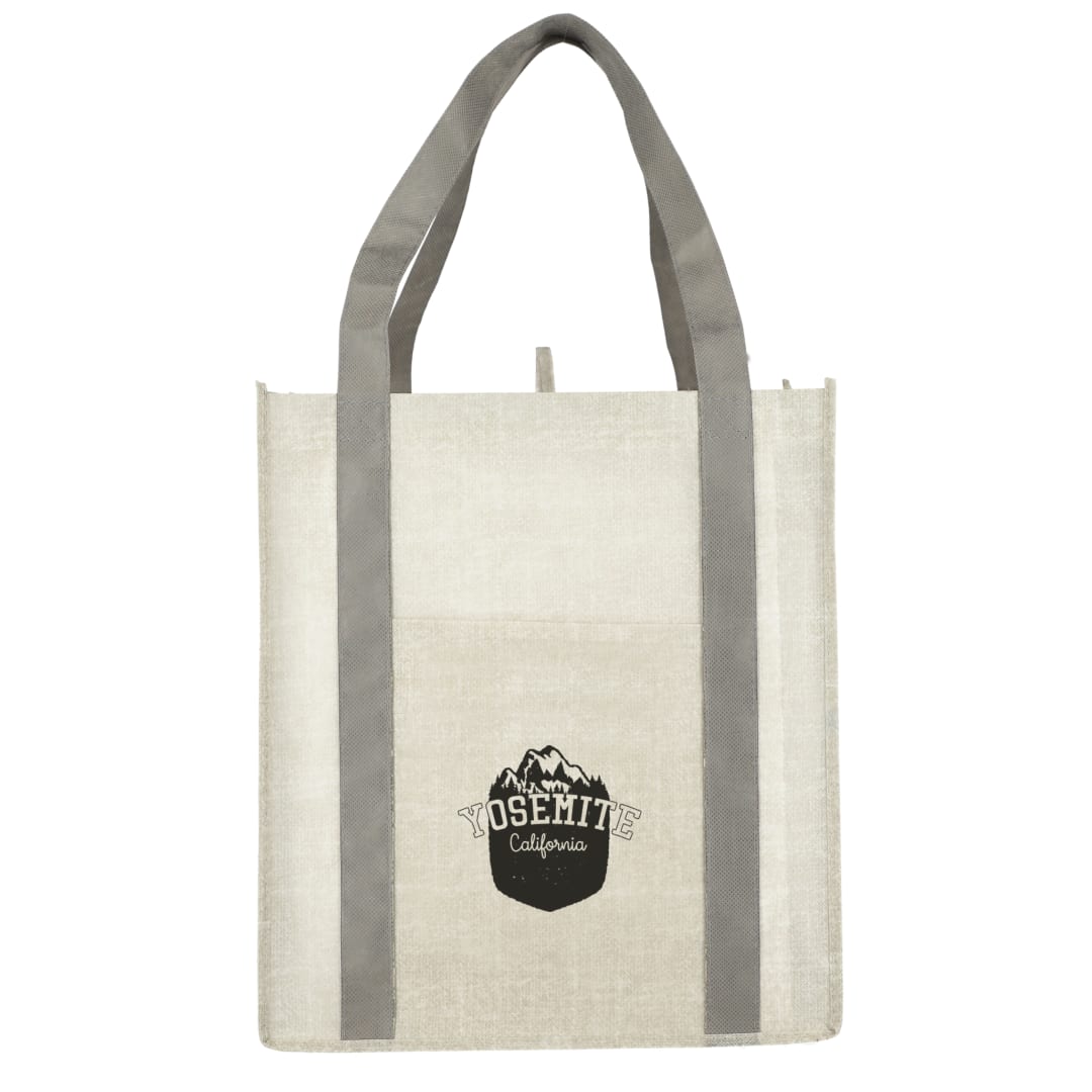 Neptune Recycled Non-Woven Grocery Tote - SM-5213 Gray
