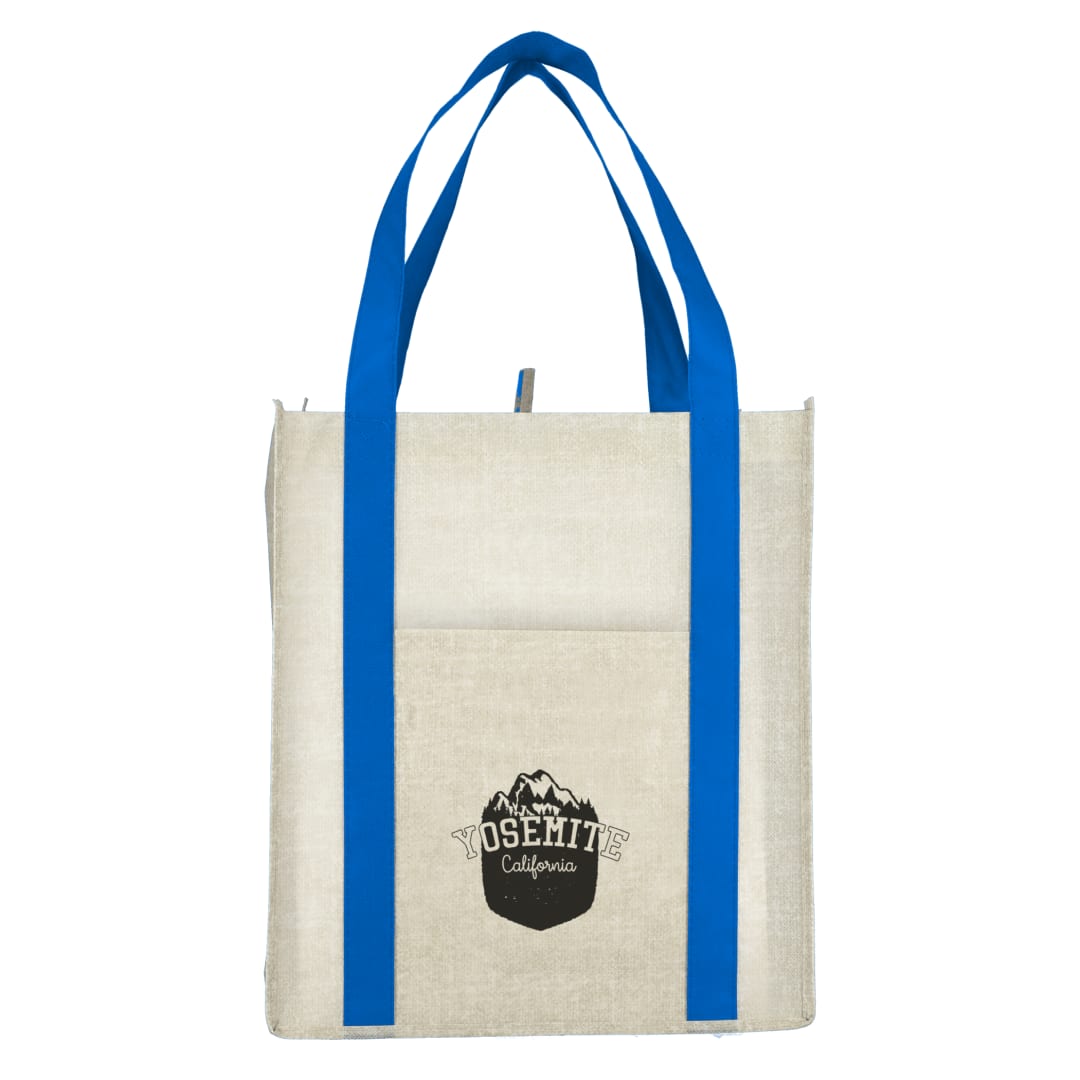 Neptune Recycled Non-Woven Grocery Tote - SM-5213 Blue