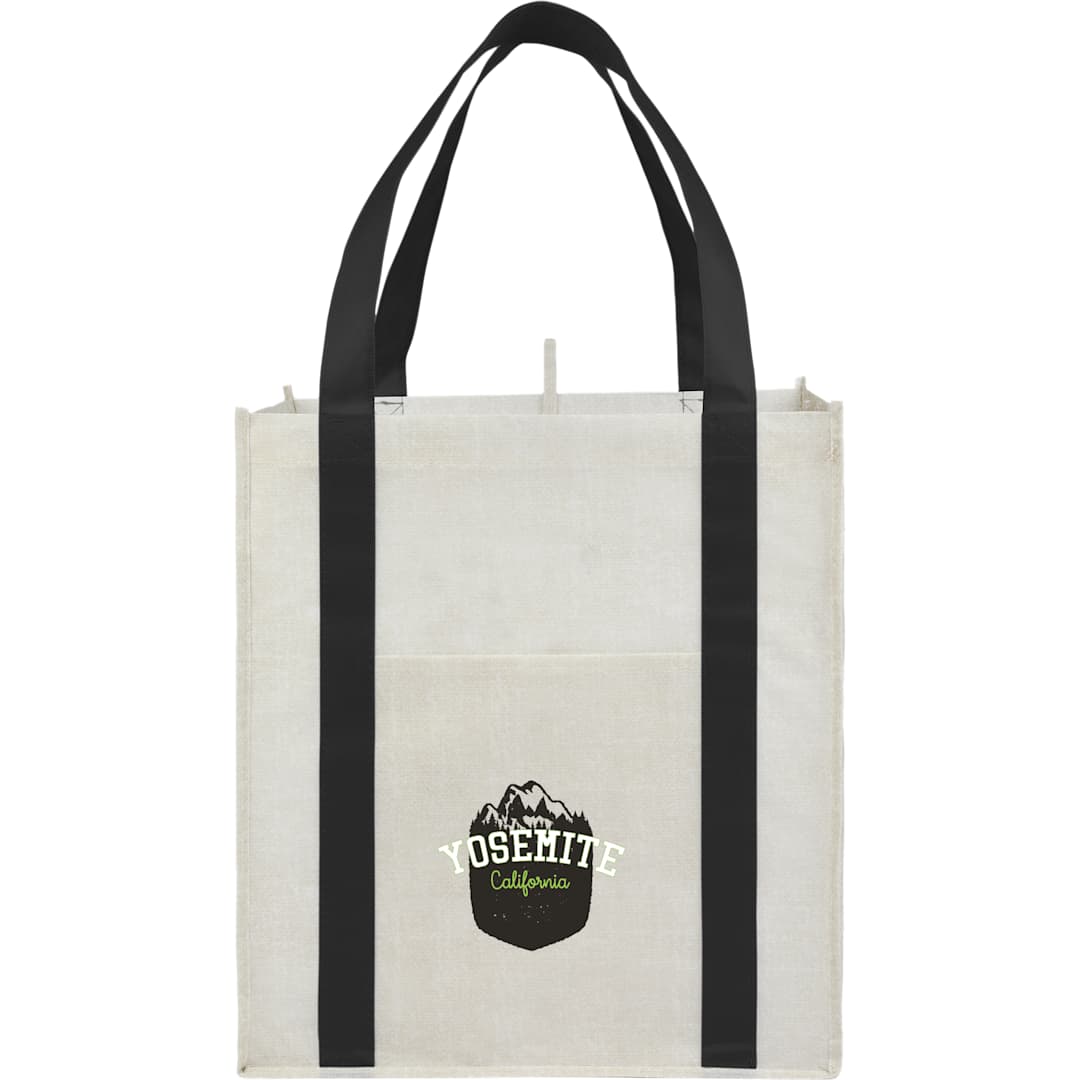 Neptune Recycled Non-Woven Grocery Tote - SM-5213 Black