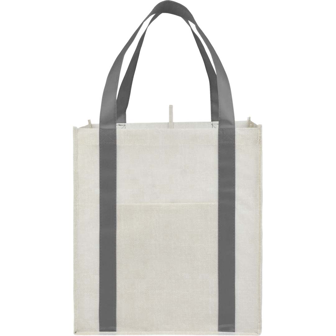 Neptune Recycled Non-Woven Grocery Tote - SM-5213 Gray