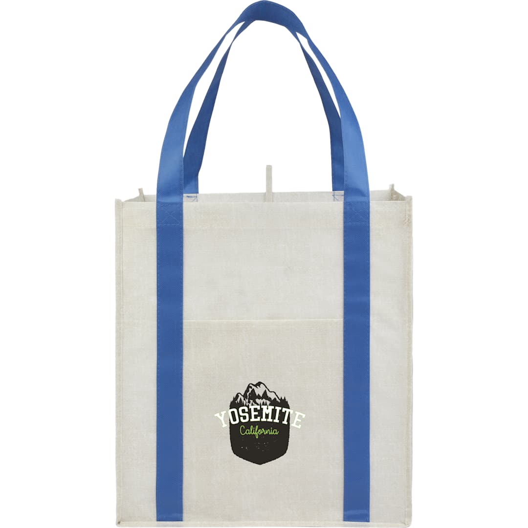 Neptune Recycled Non-Woven Grocery Tote - SM-5213 Blue
