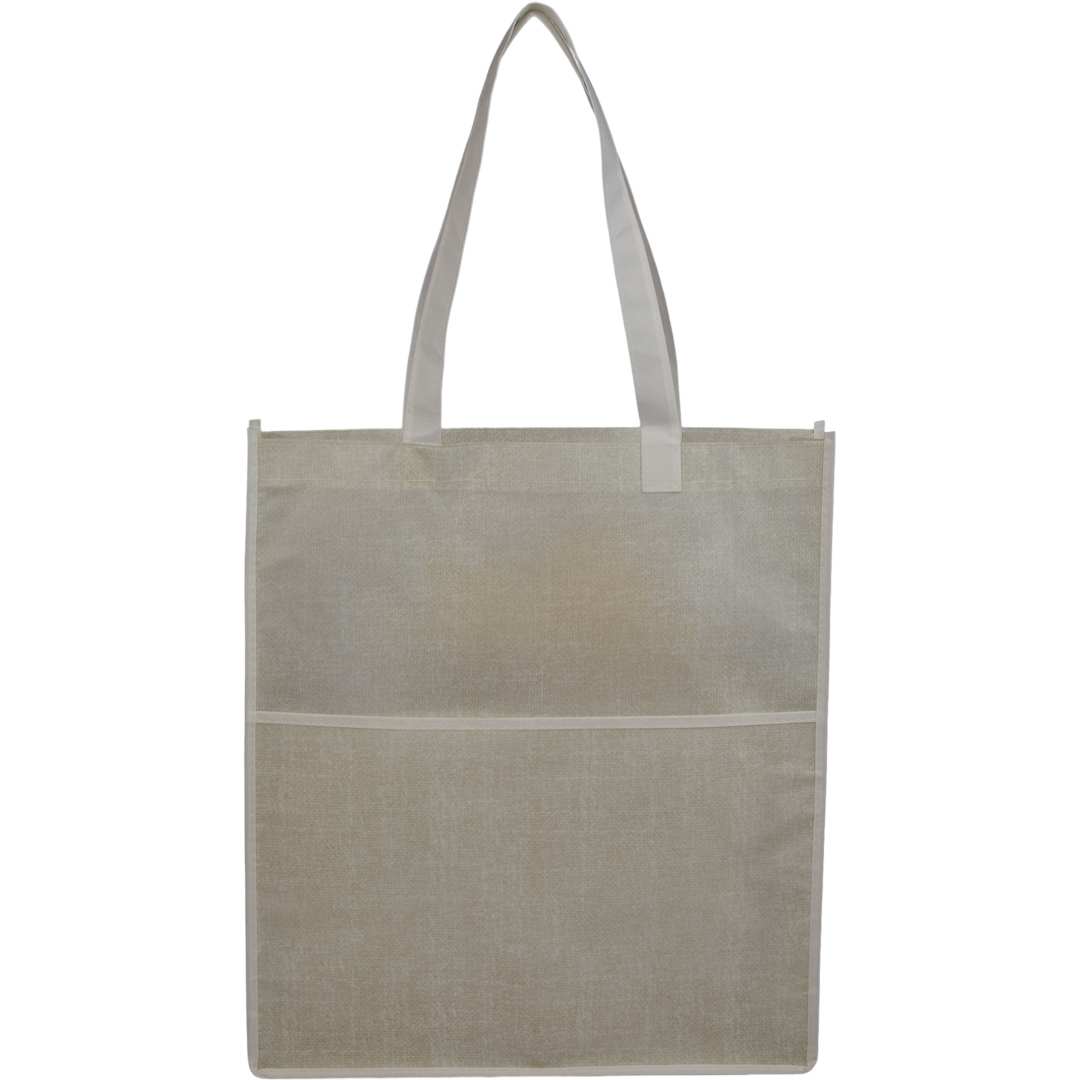 Apollo Recycled Non-Woven Convention Tote - SM-5214 Natural