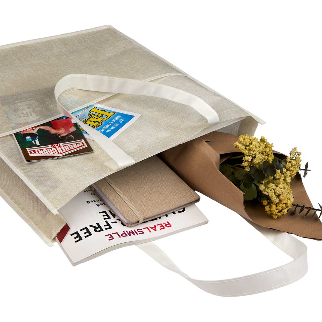 Apollo Recycled Non-Woven Convention Tote - SM-5214 Natural