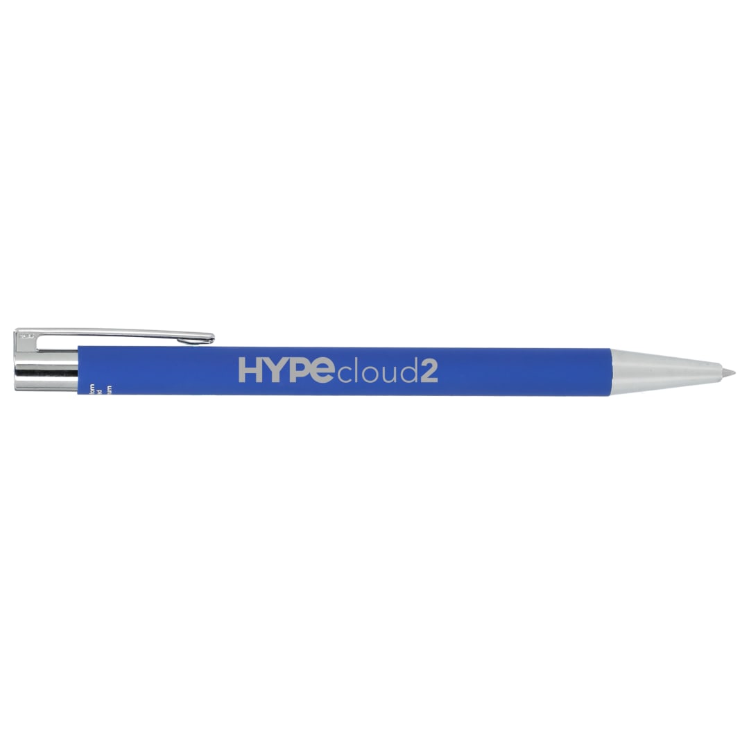 Maxi Recycled Aluminum Soft Touch Gel Pen - SM-5288 Blue