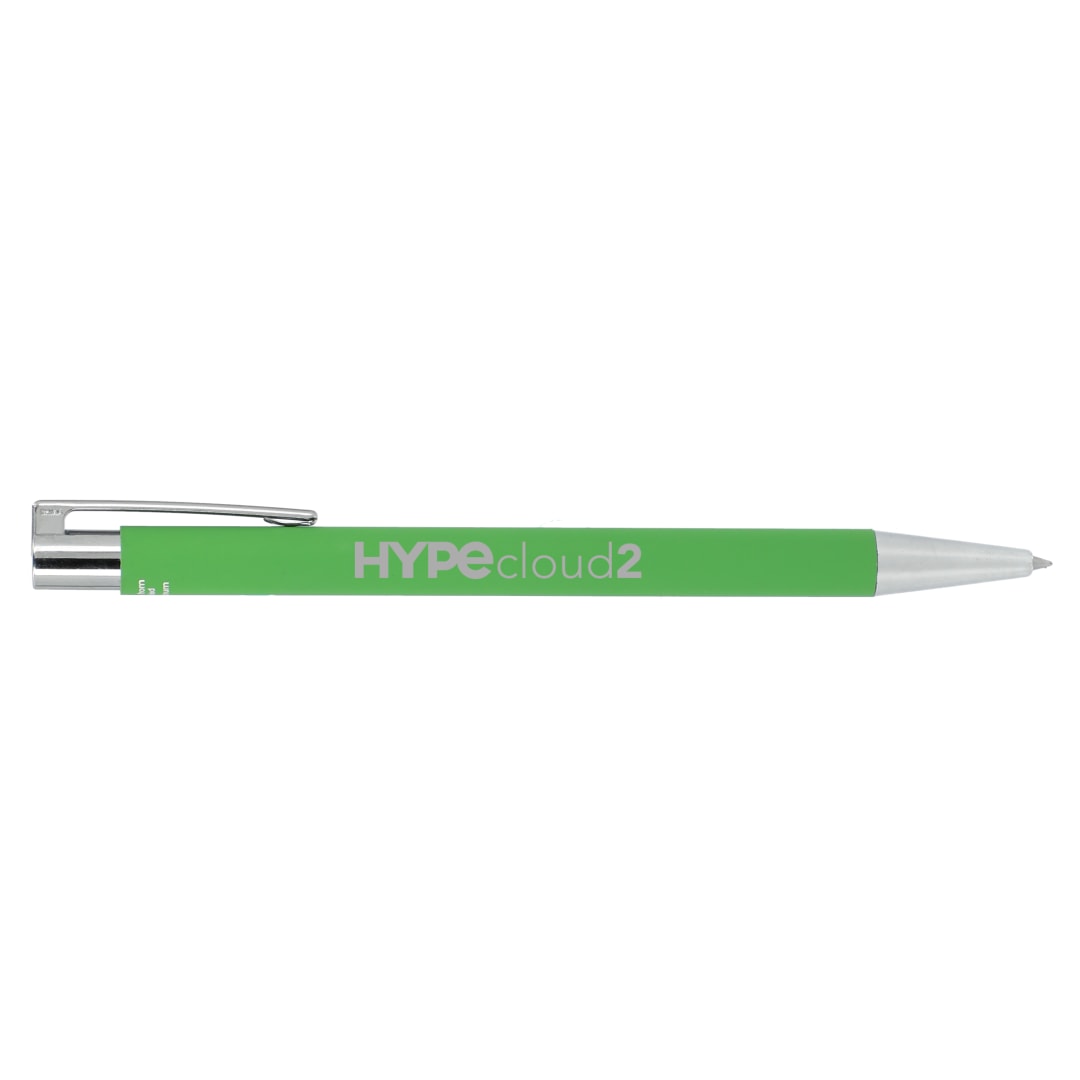 Maxi Recycled Aluminum Soft Touch Gel Pen - SM-5288 Green
