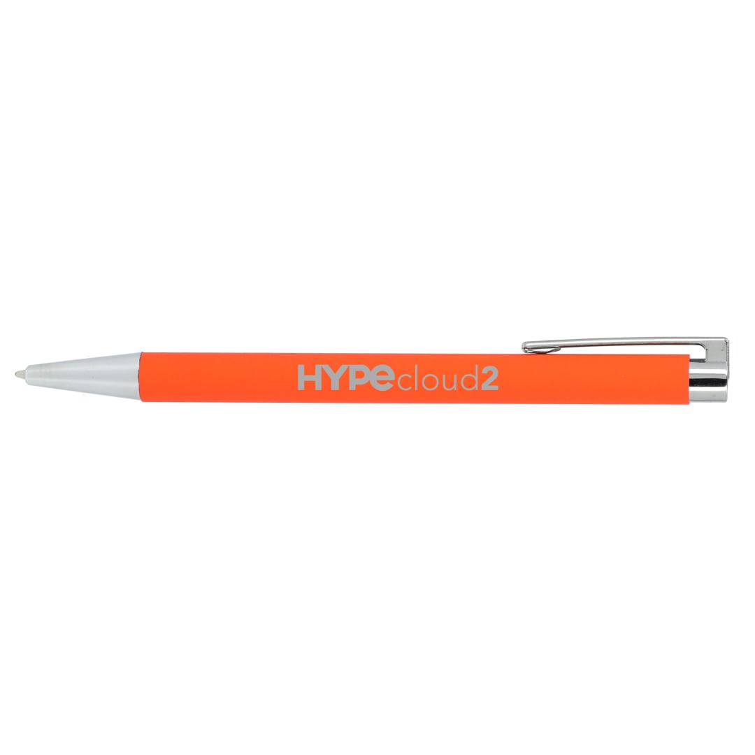 Maxi Recycled Aluminum Soft Touch Gel Pen - SM-5288 Orange