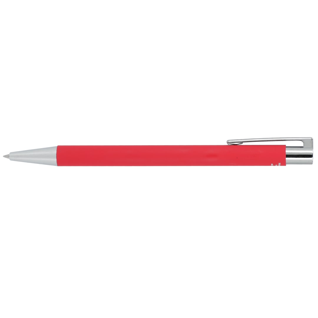 Maxi Recycled Aluminum Soft Touch Gel Pen - SM-5288 Red