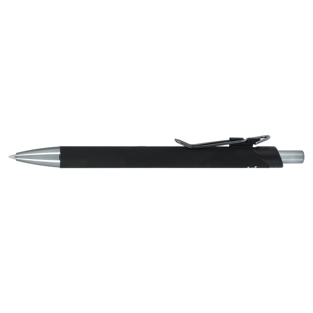 Metallic Recycled Aluminum Soft Touch Gel Pen - SM-5289 Black