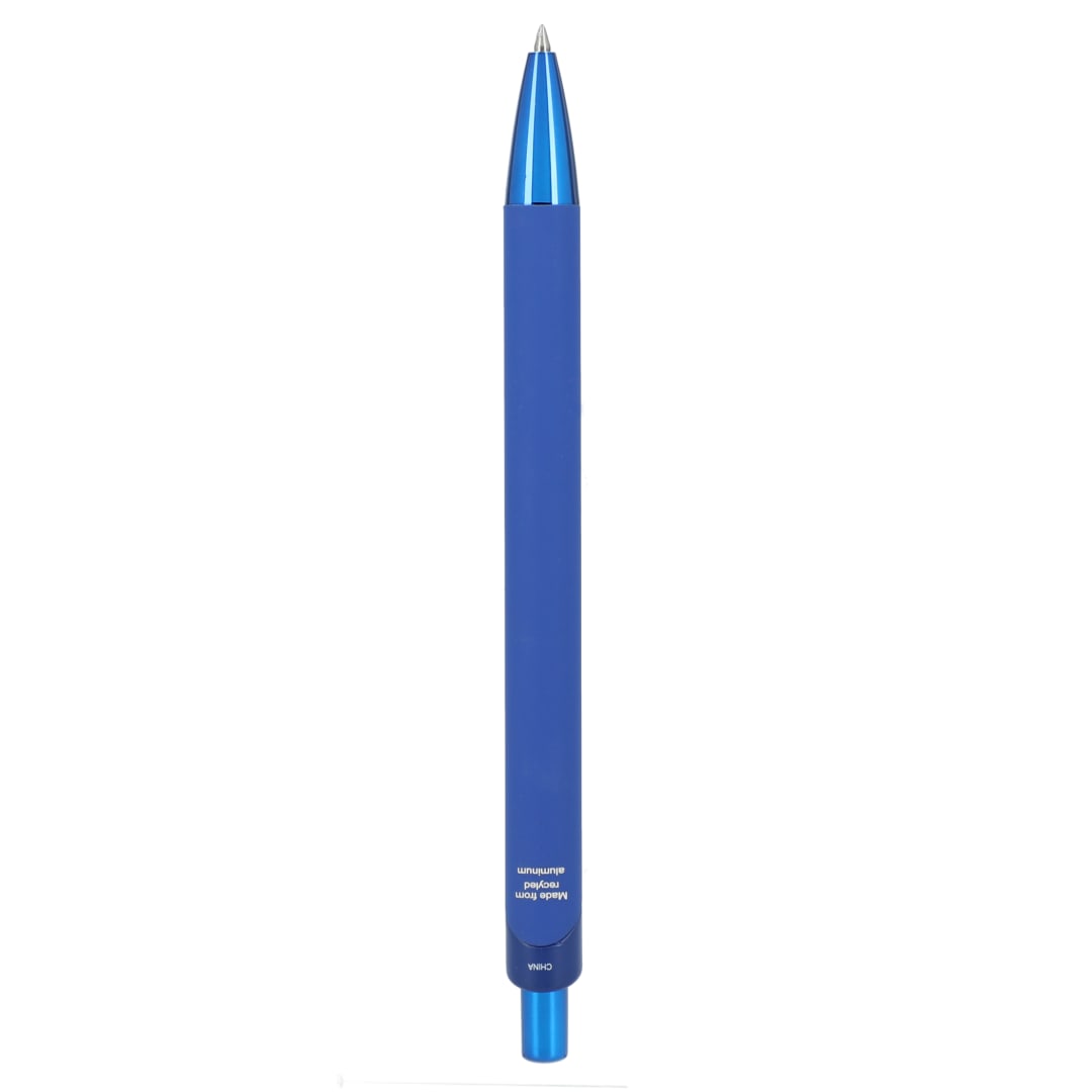 Metallic Recycled Aluminum Soft Touch Gel Pen - SM-5289 Blue