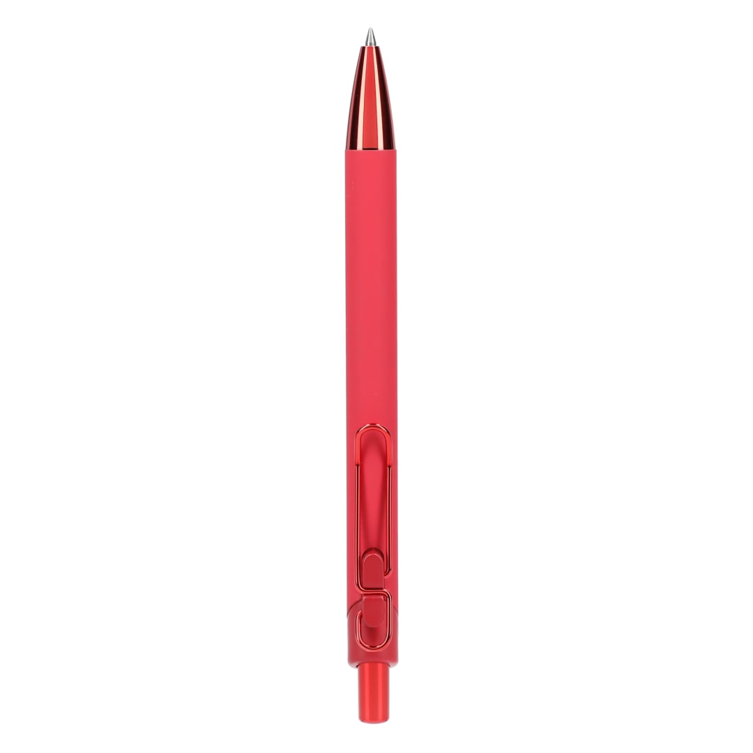 Metallic Recycled Aluminum Soft Touch Gel Pen - SM-5289 Red