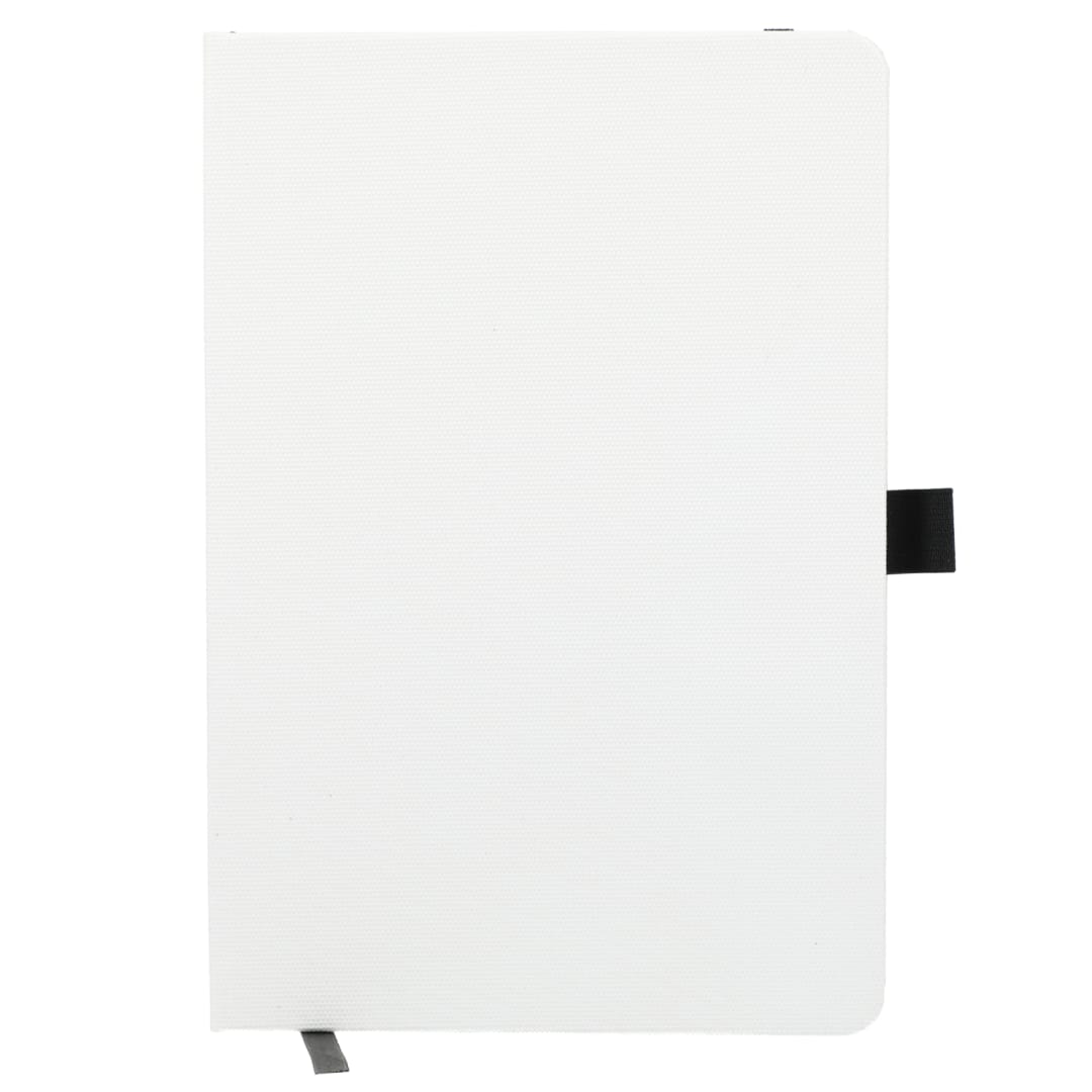 FSC&#174; Recycled 5.5 x 8.5 Bamboo Fiber Bound Noteboo - SM-5294 Black