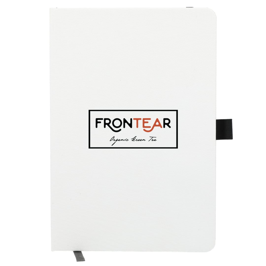 FSC&#174; Recycled 5.5 x 8.5 Bamboo Fiber Bound Noteboo - SM-5294 Black