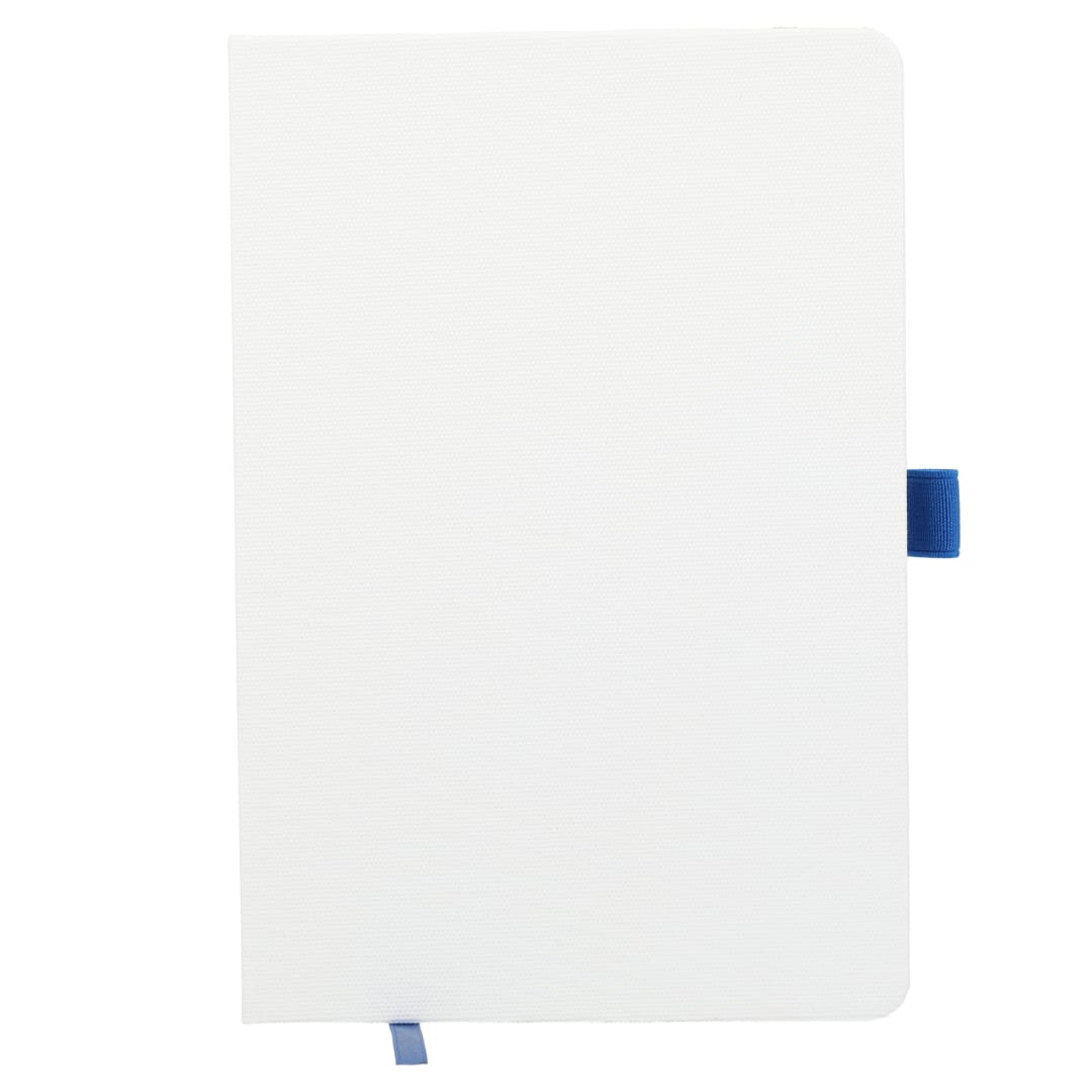 FSC&#174; Recycled 5.5 x 8.5 Bamboo Fiber Bound Noteboo - SM-5294 Blue
