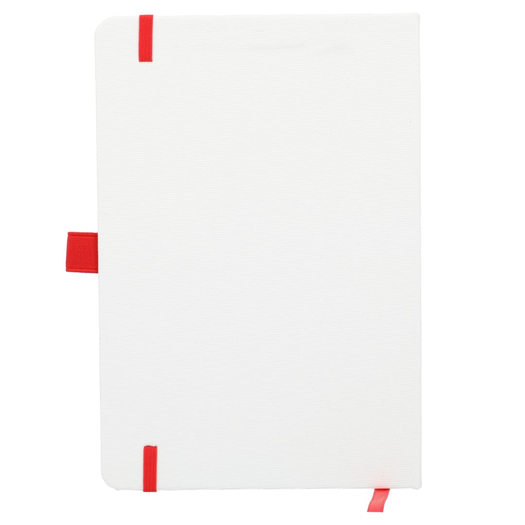 FSC&#174; Recycled 5.5 x 8.5 Bamboo Fiber Bound Noteboo - SM-5294 Red