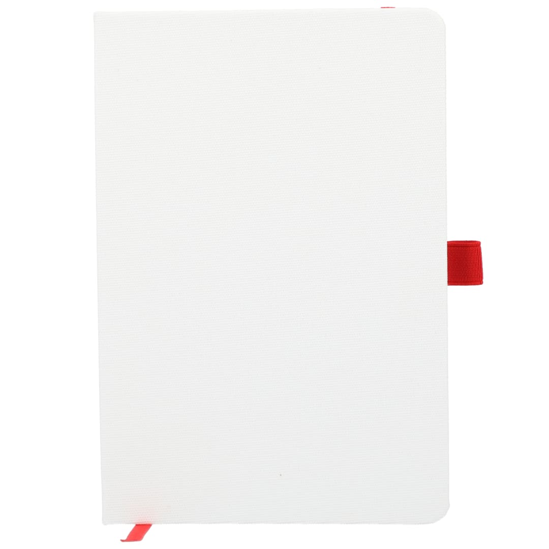 FSC&#174; Recycled 5.5 x 8.5 Bamboo Fiber Bound Noteboo - SM-5294 Red