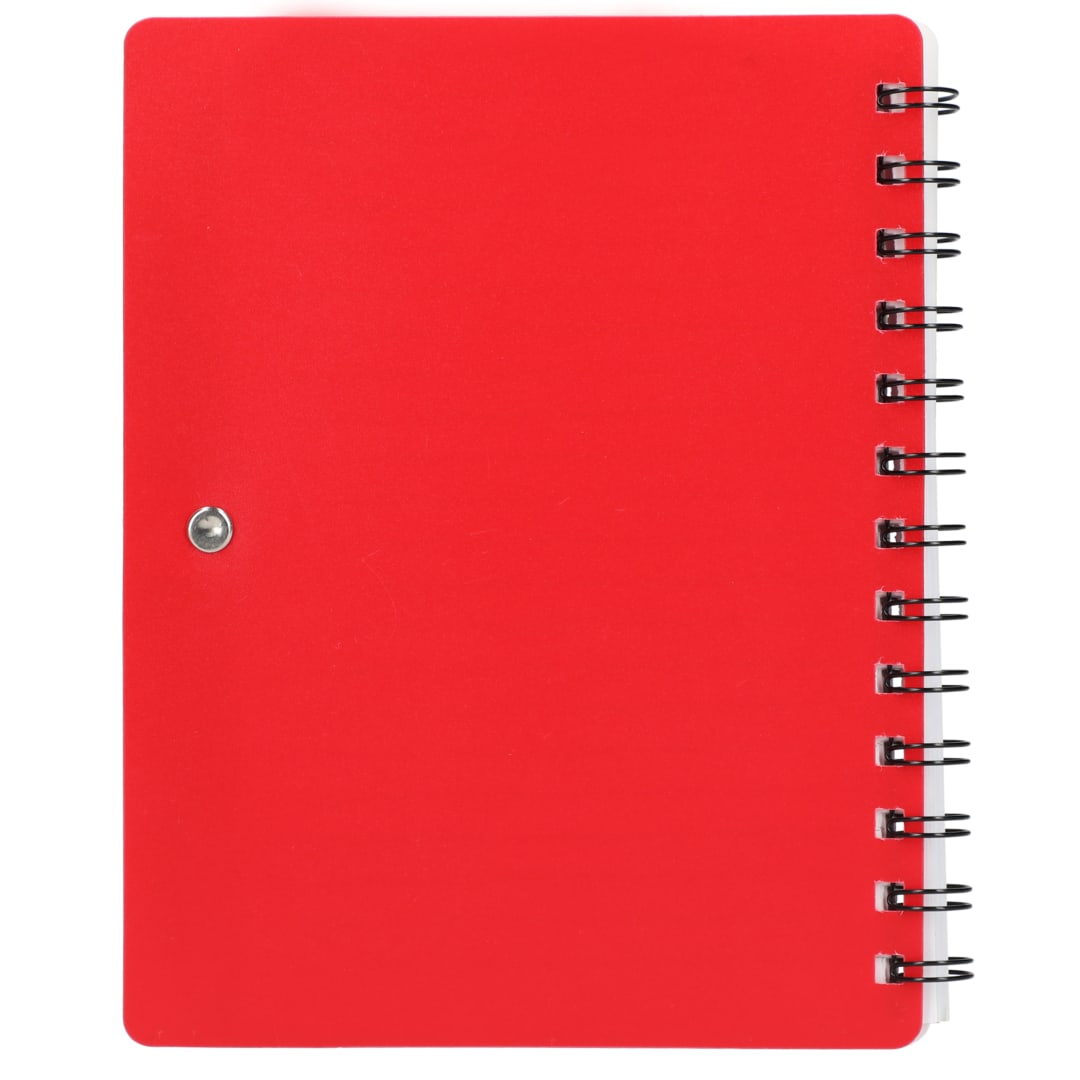 5&quot; x 7&quot; Recycled Pace Spiral Notebook w Pen - SM-5296 Red