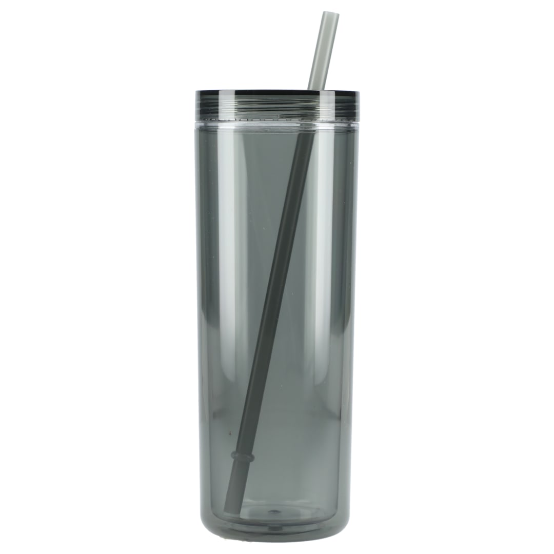 Chroma Recycled Acrylic Straw Tumbler 16oz - SM-6020 Black
