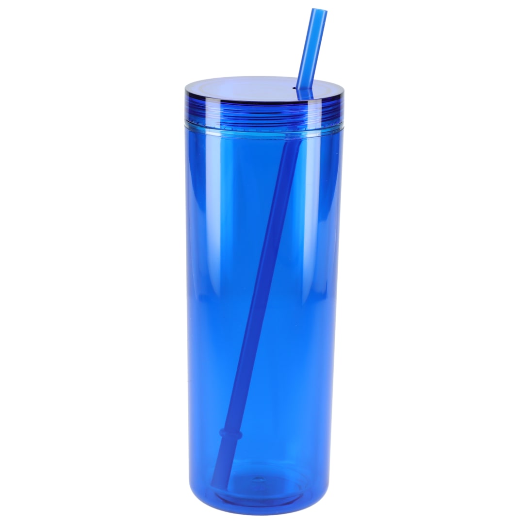 Chroma Recycled Acrylic Straw Tumbler 16oz - SM-6020 Blue