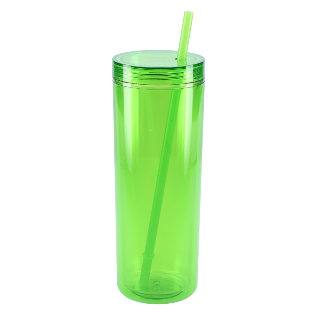 Chroma Recycled Acrylic Straw Tumbler 16oz - SM-6020 Green