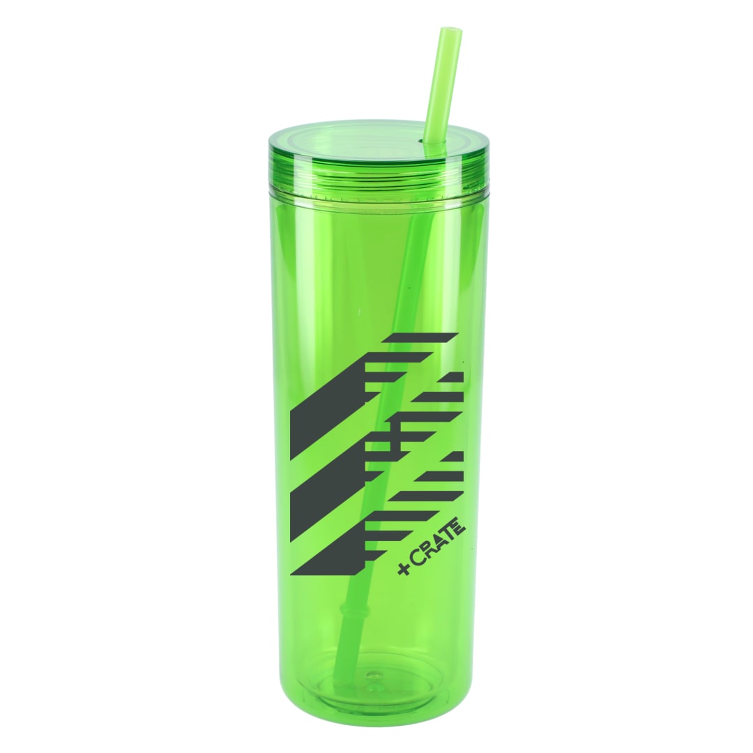 Chroma Recycled Acrylic Straw Tumbler 16oz - SM-6020 Green