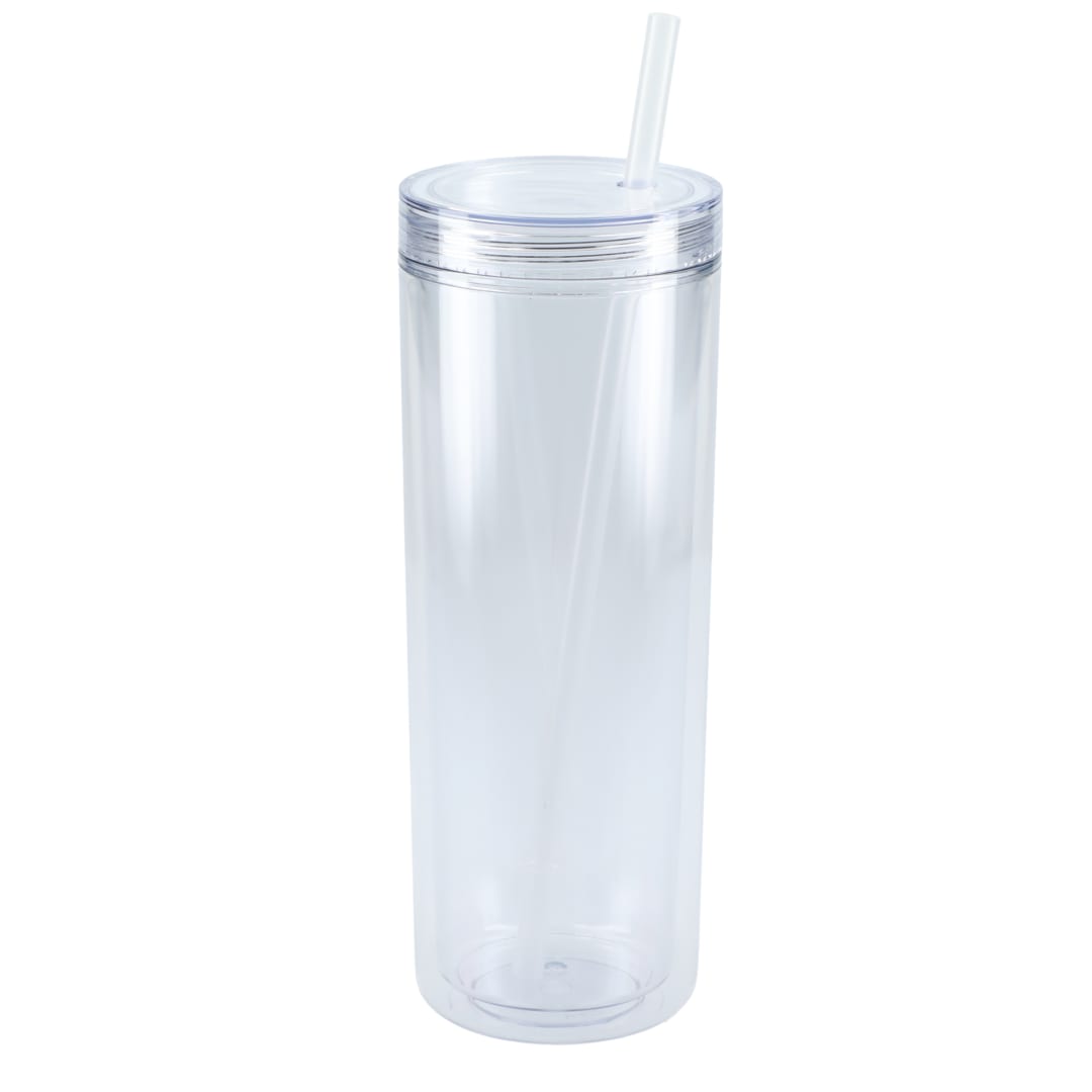 Chroma Recycled Acrylic Straw Tumbler 16oz - SM-6020 Clear
