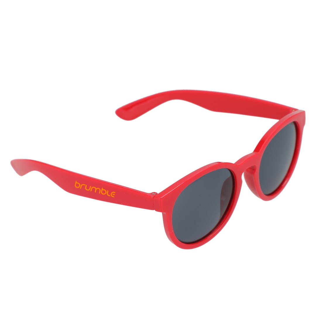 Rhodri Recycled Round Sunglasses - SM-7930 Red