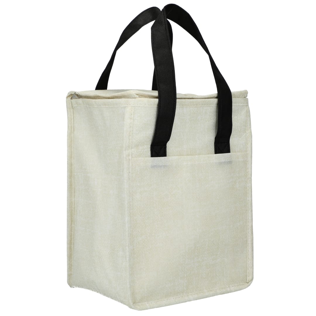 Ares Recycled Non-Woven 12 Can Cooler - SM-7941 Black