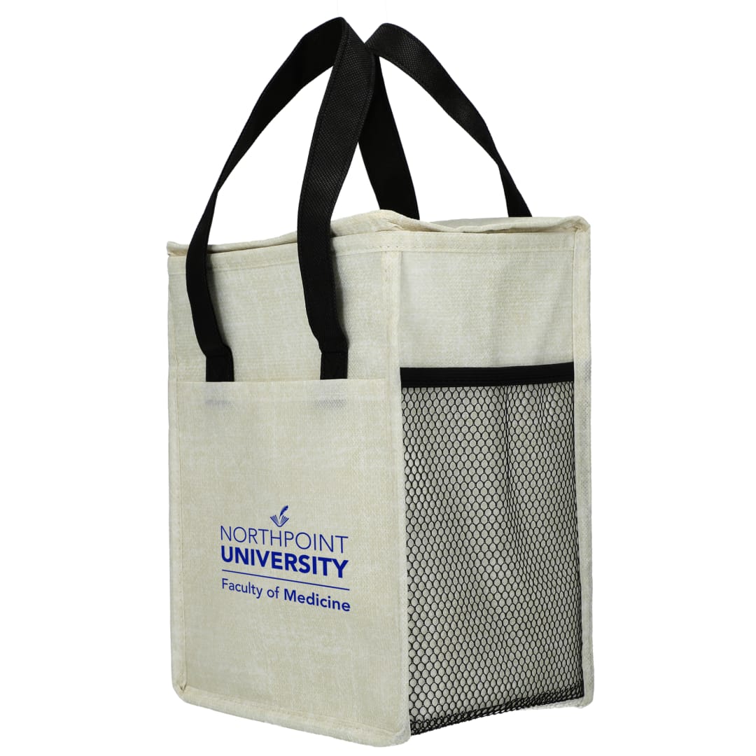 Ares Recycled Non-Woven 12 Can Cooler - SM-7941 Black