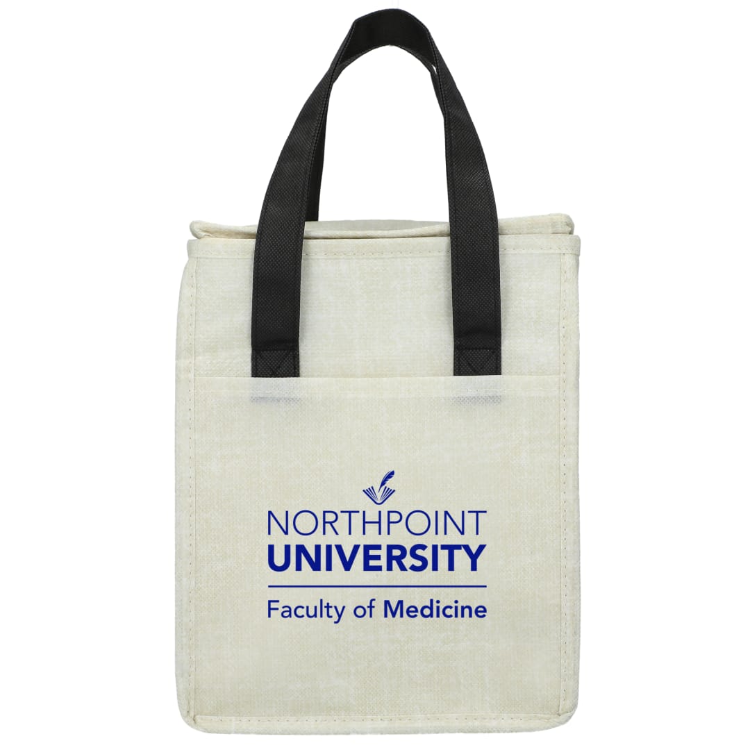 Ares Recycled Non-Woven 12 Can Cooler - SM-7941 Black