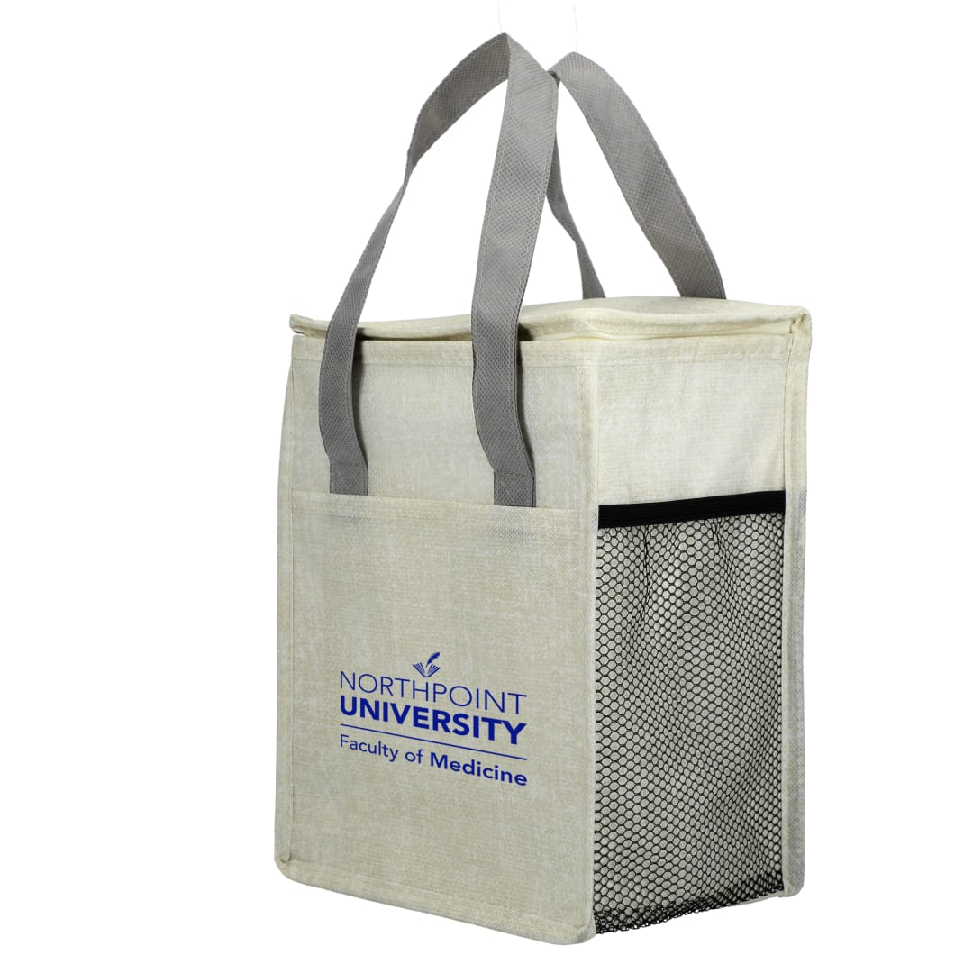 Ares Recycled Non-Woven 12 Can Cooler - SM-7941 Gray