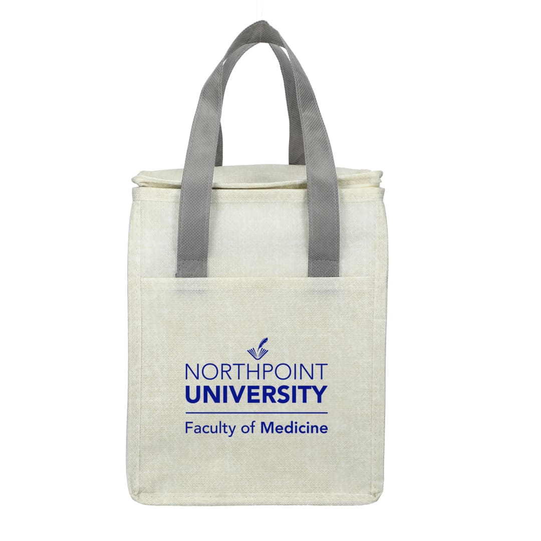 Ares Recycled Non-Woven 12 Can Cooler - SM-7941 Gray