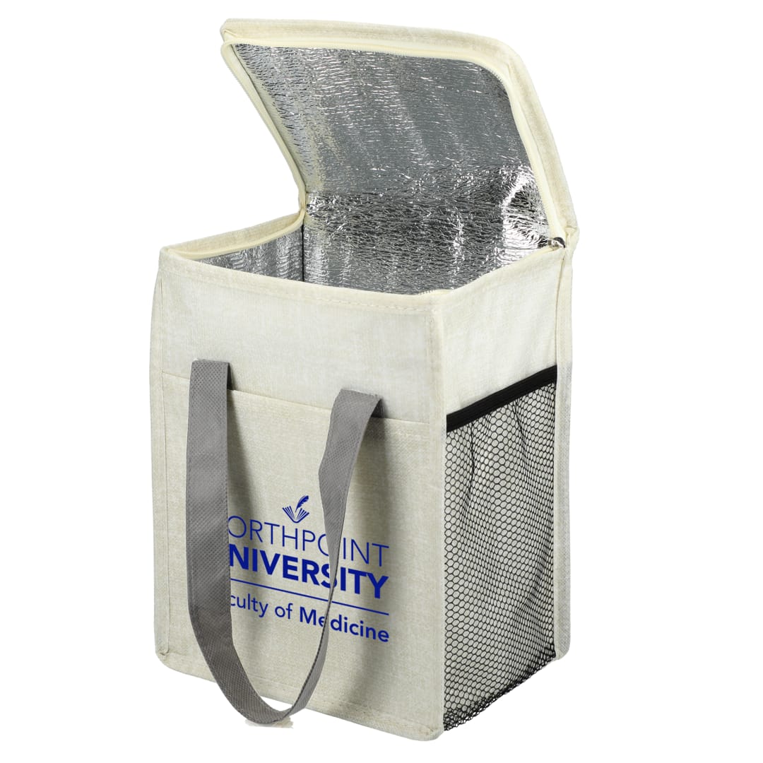 Ares Recycled Non-Woven 12 Can Cooler - SM-7941 Gray