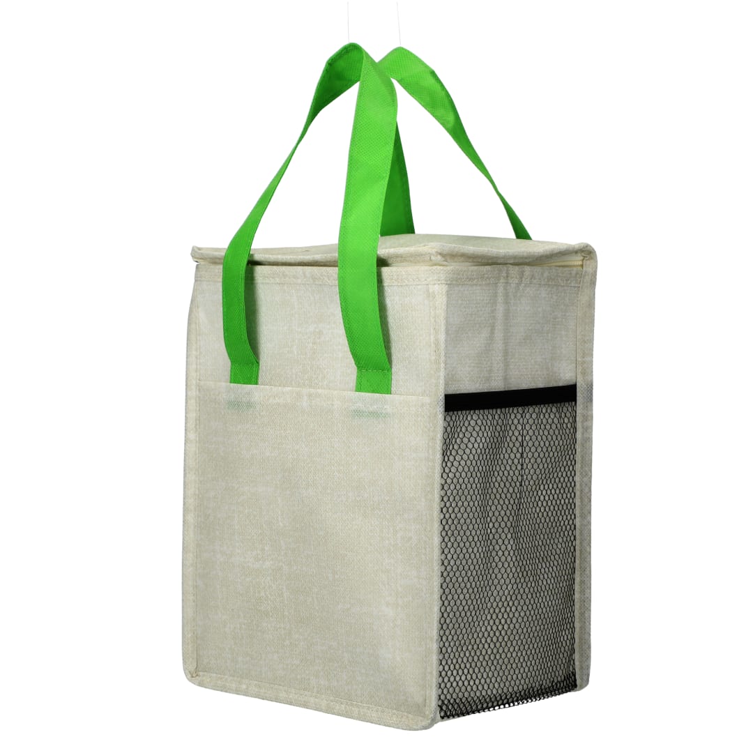 Ares Recycled Non-Woven 12 Can Cooler - SM-7941 Green