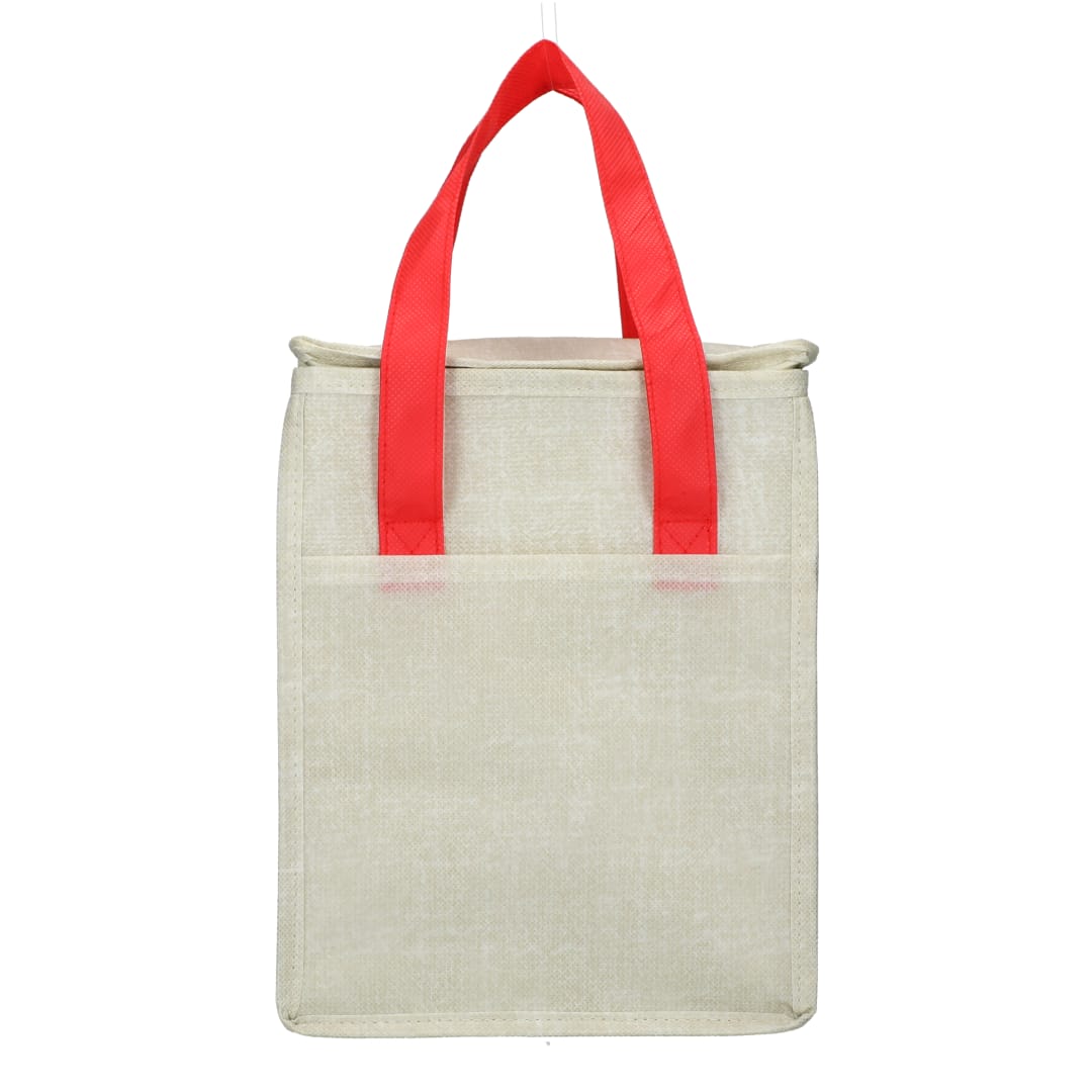 Ares Recycled Non-Woven 12 Can Cooler - SM-7941 Red