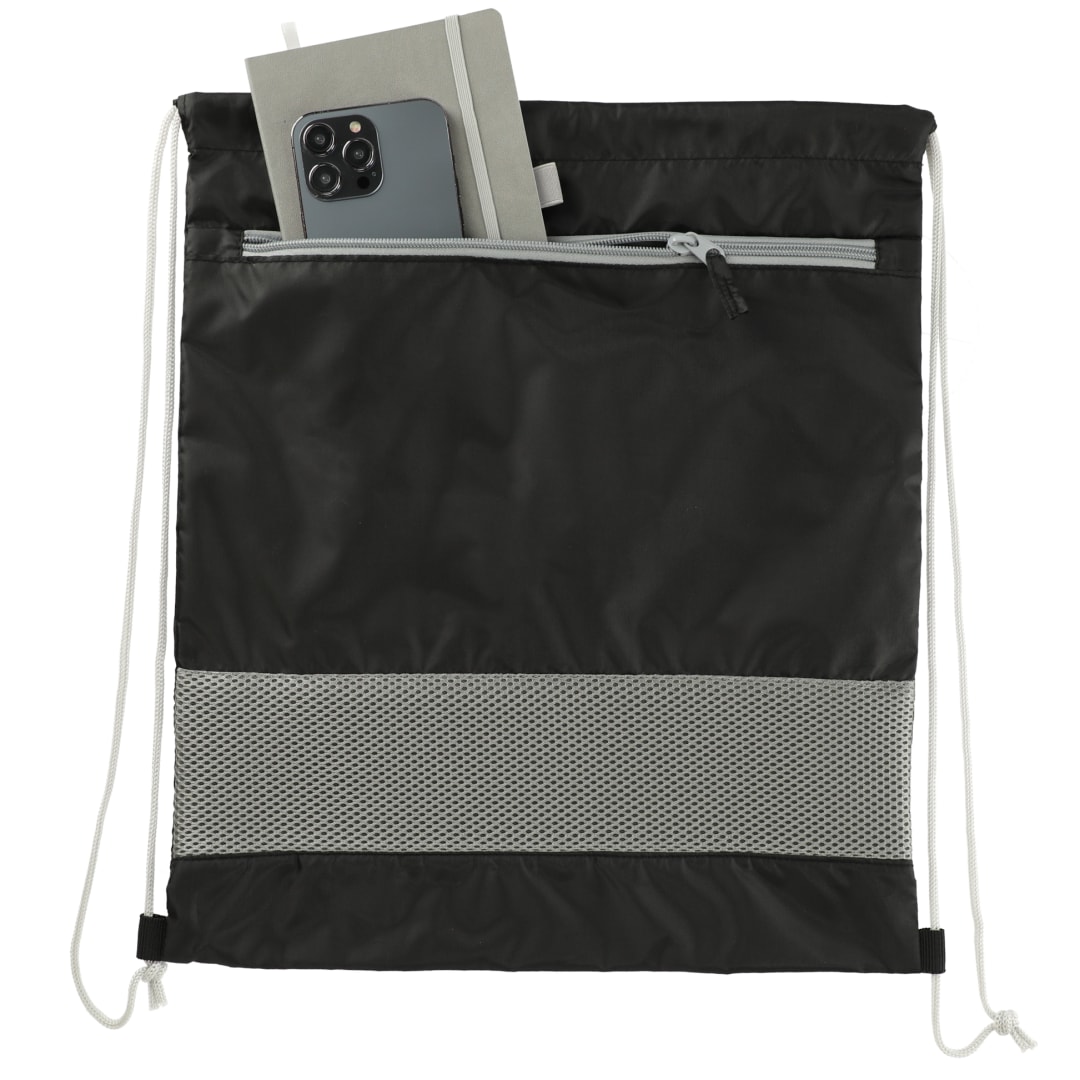 Sparks Recycled Drawstring Bag - SM-8199 Black
