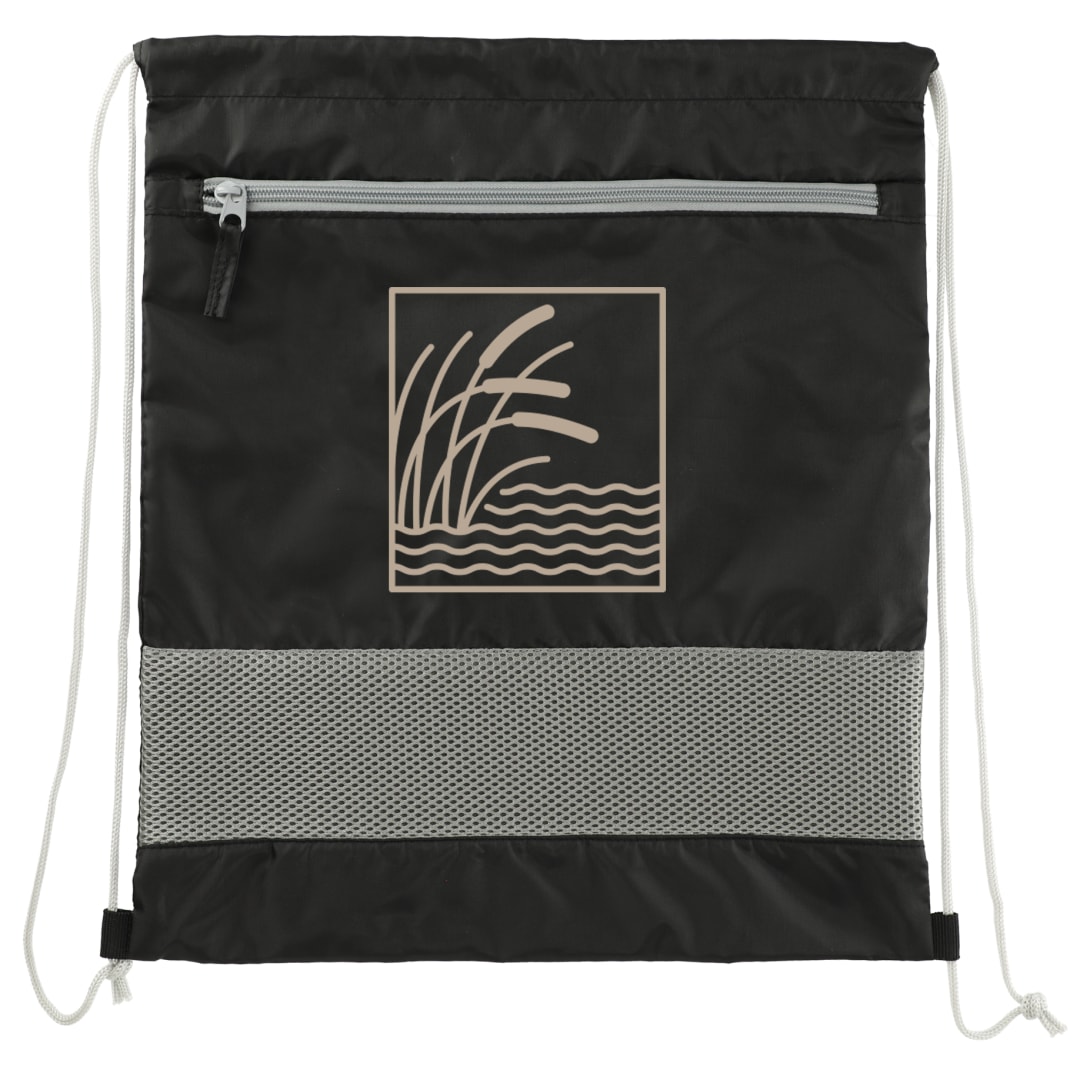 Sparks Recycled Drawstring Bag - SM-8199 Black