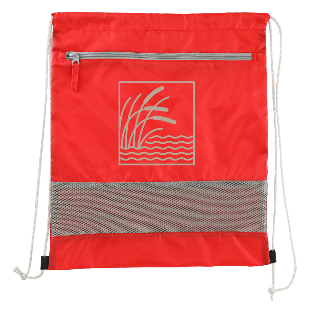 Sparks Recycled Drawstring Bag - SM-8199 Red