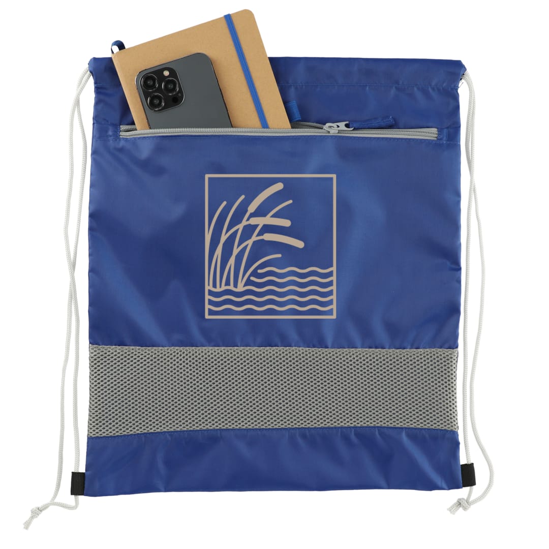 Sparks Recycled Drawstring Bag - SM-8199 Blue