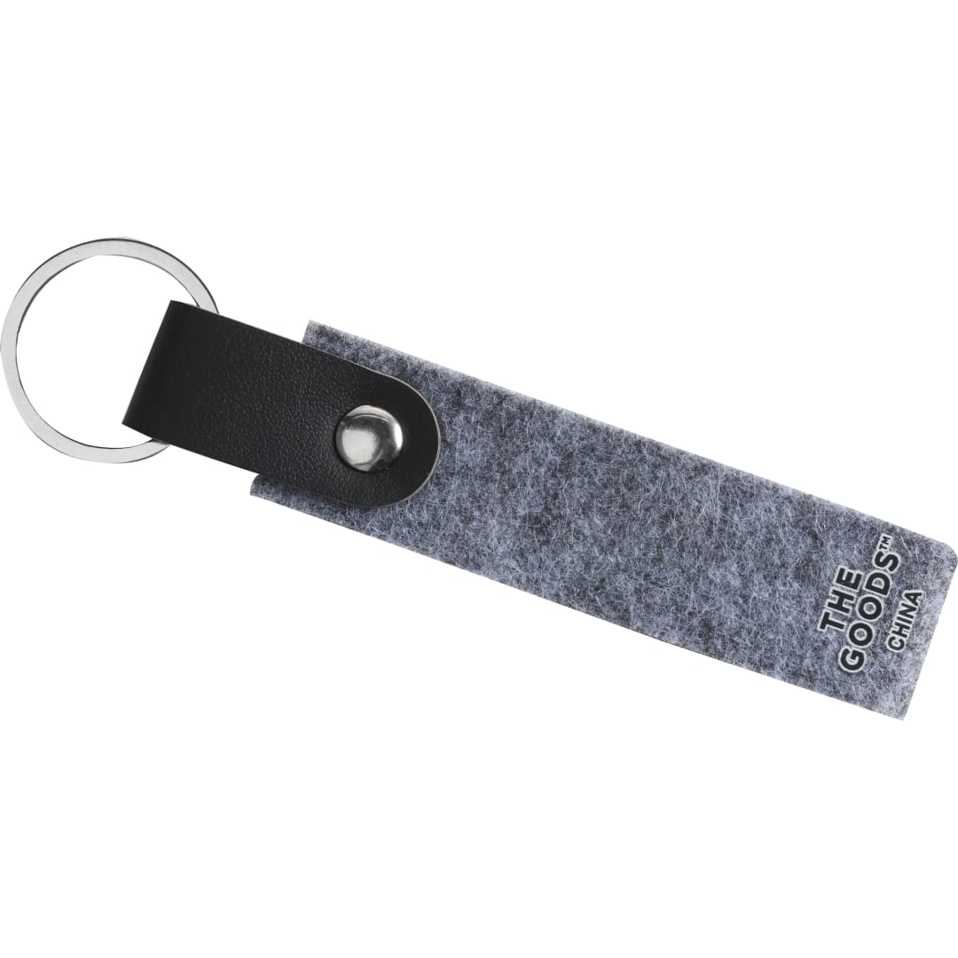 The Goods THE GOODS™ Recycled Felt Keychain - SM-9739 Gray