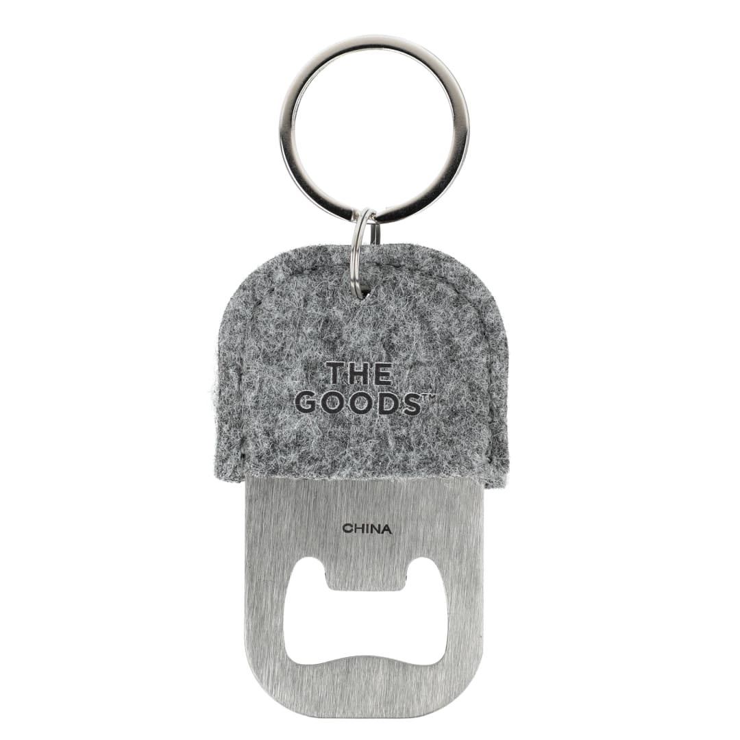 The Goods THE GOODS™ Recycled Felt Bottle Opener - SM-9743 Gray