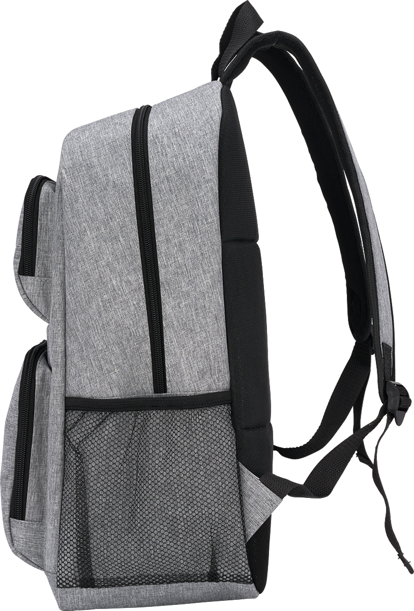 EarthTrendz EarthTrendz™ 26L rPET Whitewater Laptop Backpack - BG377 Gray