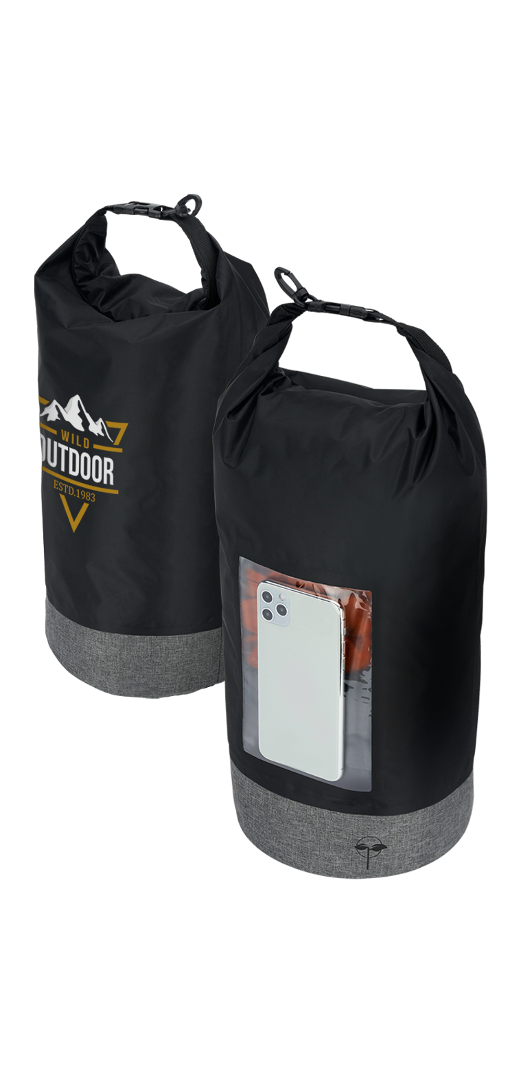 EarthTrendz Sac Étanche avec Fenêtre EarthTrendz™ 10 L - BG380 Black