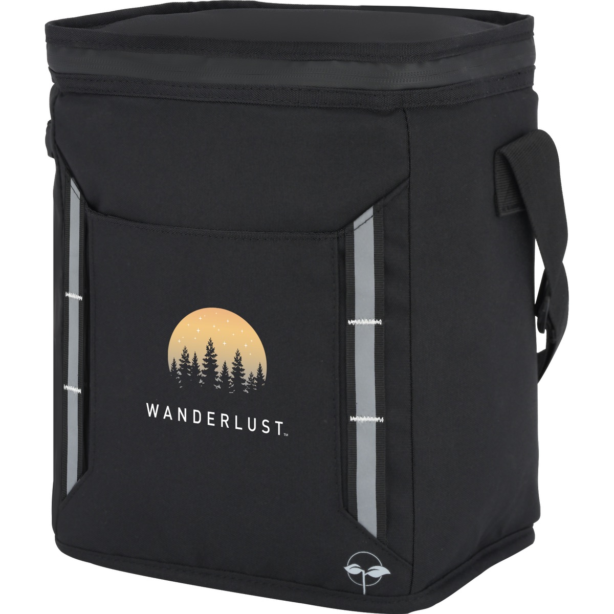 EarthTrendz EarthTrendz™ rPET Zephyr 12 Can Cooler - CB183 black