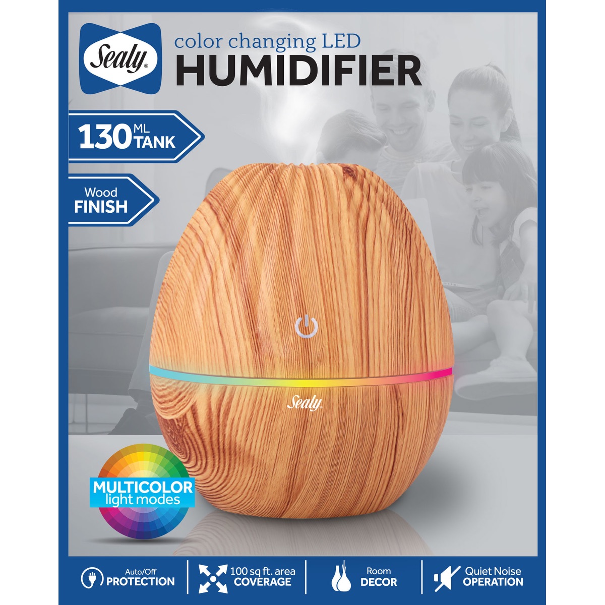 Sealy Sealy® Color Changing LED Humidifier - EBY21 Wood
