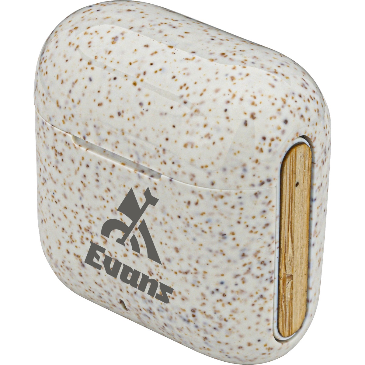 EarthTrendz EarthTrendz™ Wheat Straw & Bamboo Earbuds & Case - EL210 White