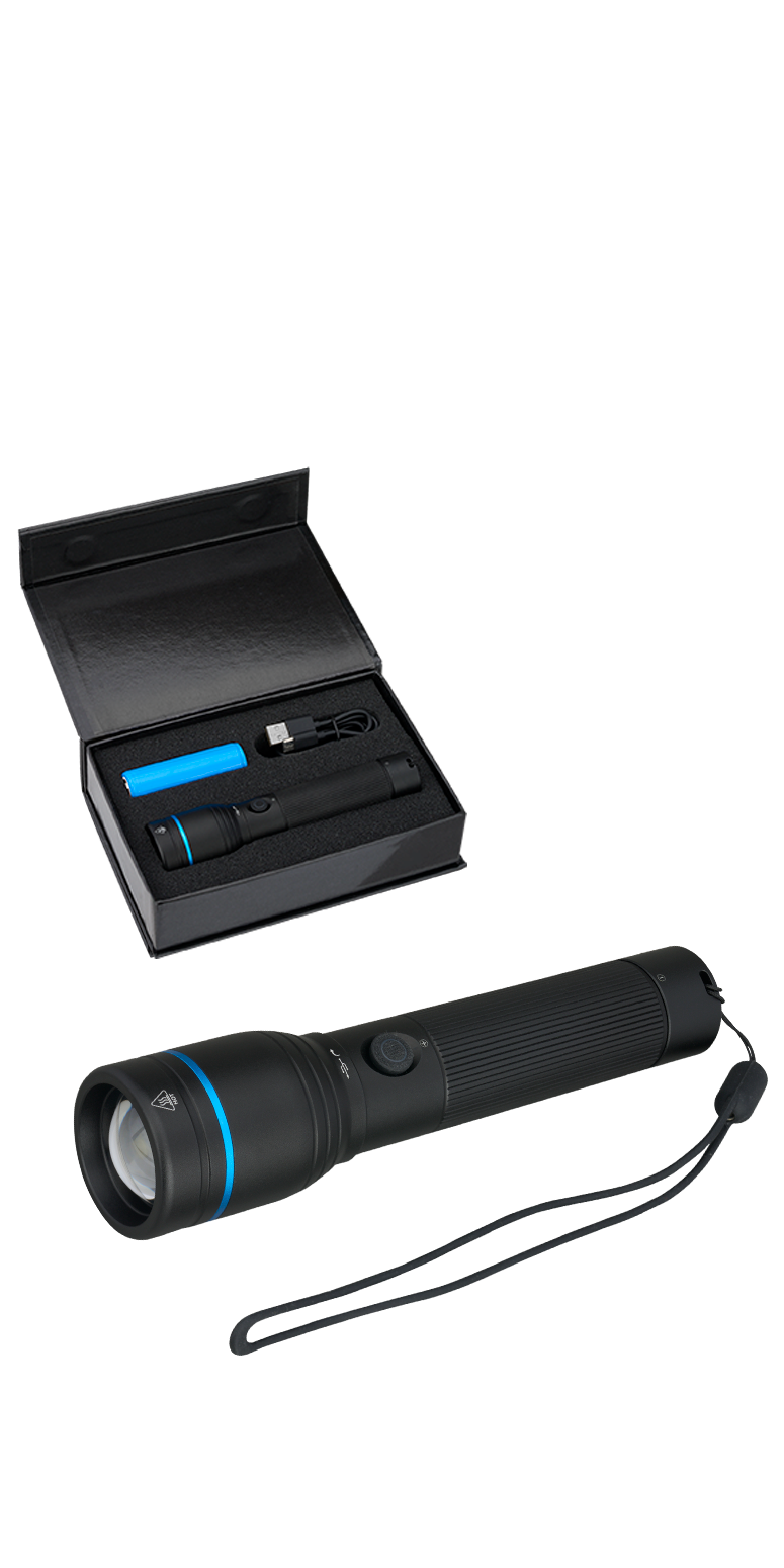 Urban Peak® Rechargeable 20W Parallel Flashlight - FL207 Black