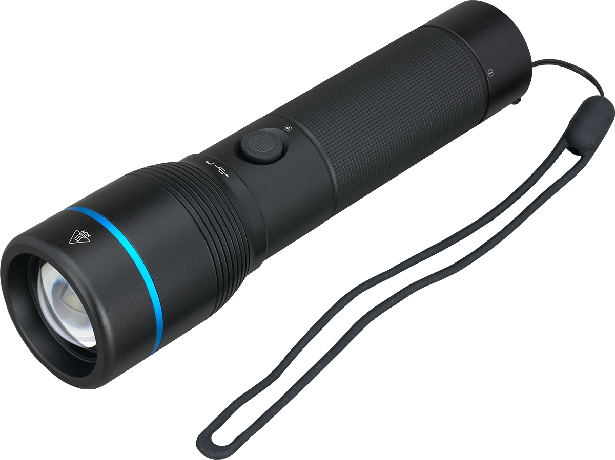 Urban Peak® Rechargeable 20W Crosshatch Flashlight - FL208 Black