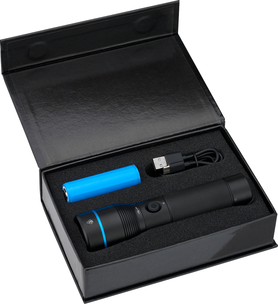 Urban Peak® Rechargeable 20W Crosshatch Flashlight - FL208 Black