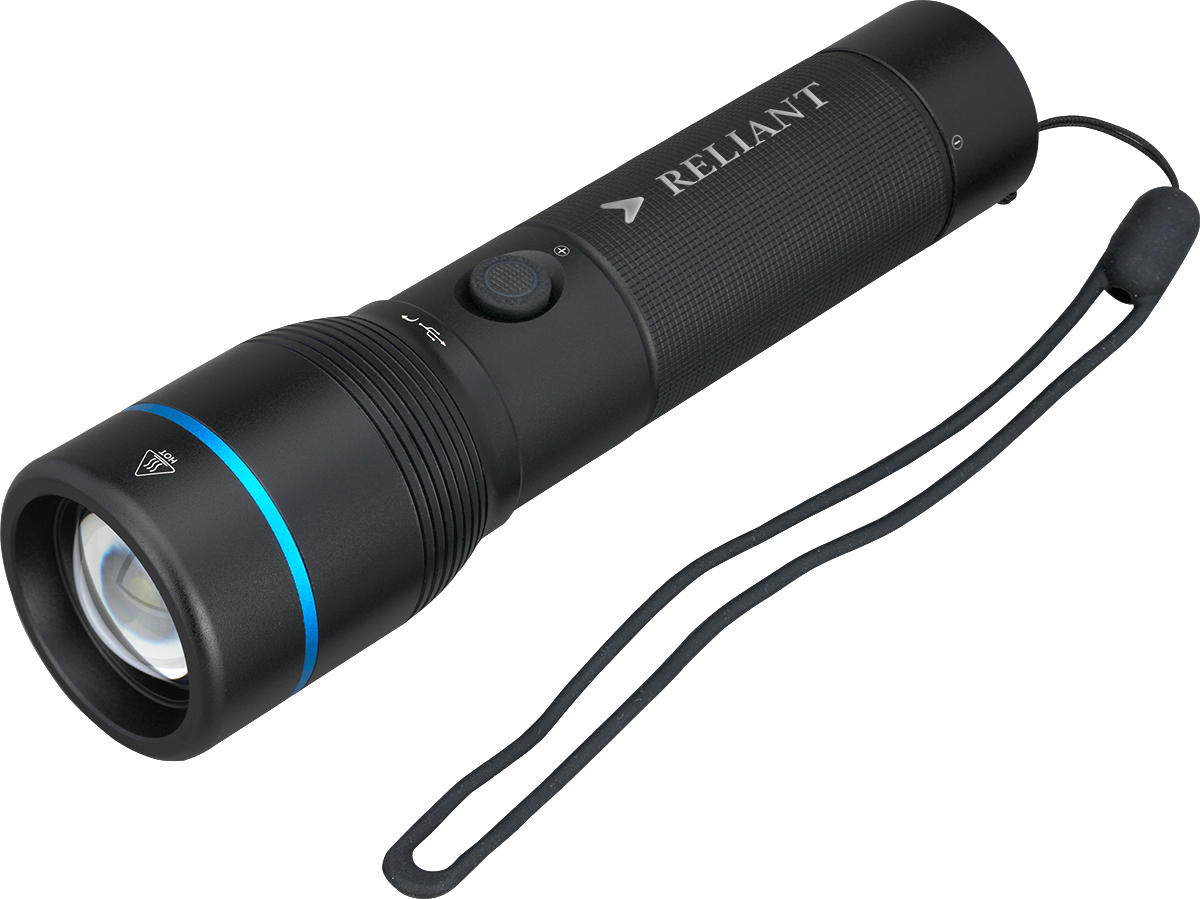 Urban Peak® Rechargeable 20W Crosshatch Flashlight - FL208 Black